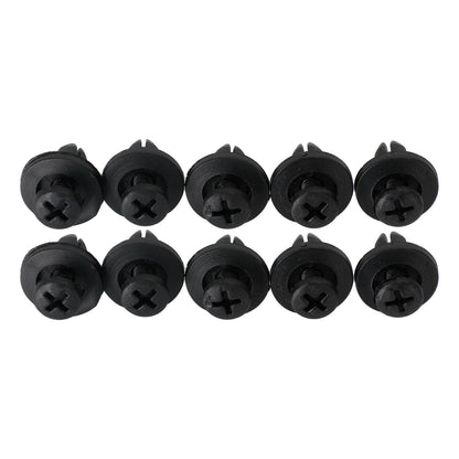 10 Pack 6mm Fairing Panel Trim Clips Screw In Rivets Clip Motorcycle Universal