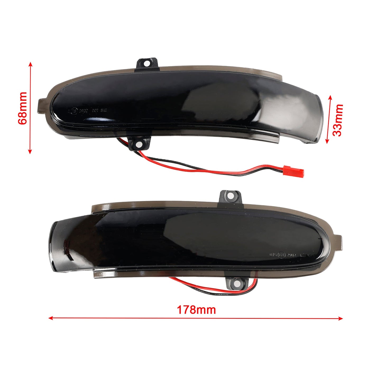 Clignotant séquentiel à LED fumé pour rétroviseur latéral Mercedes-Benz Classe E W211 2002-2007 A2038201521