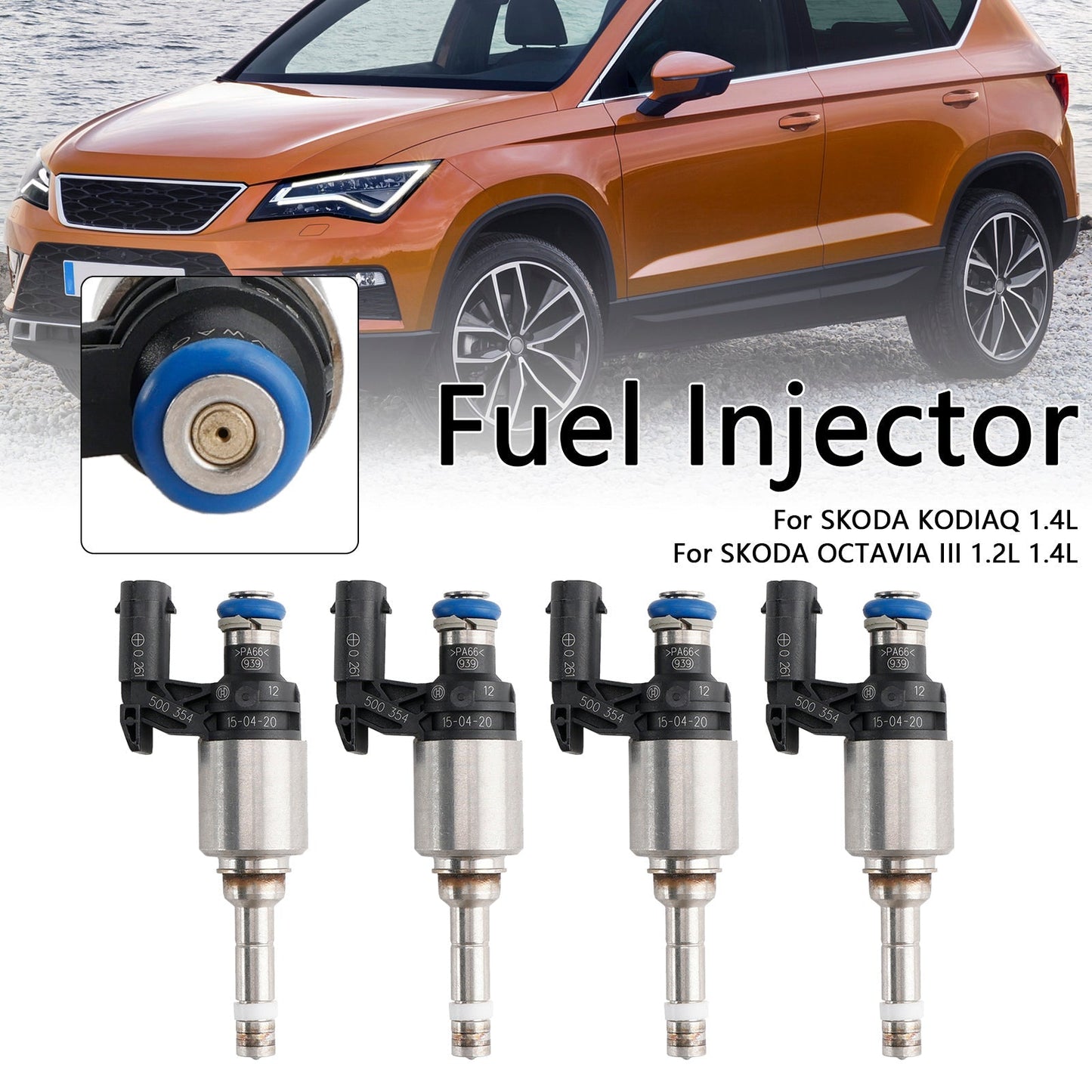 Injecteur de carburant Volkswagen Beetle Golf Jetta Tiguan 4 pièces 04E906036Q 0261500374