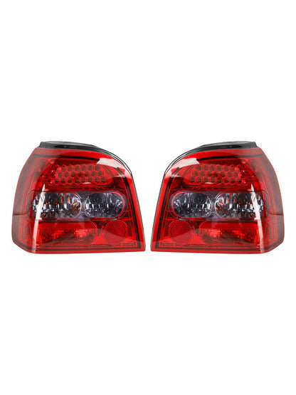 1992-1997 VW GOLF MK3 MK 3 III 2PCS Clear LED Rear Tail Lights Lamps
