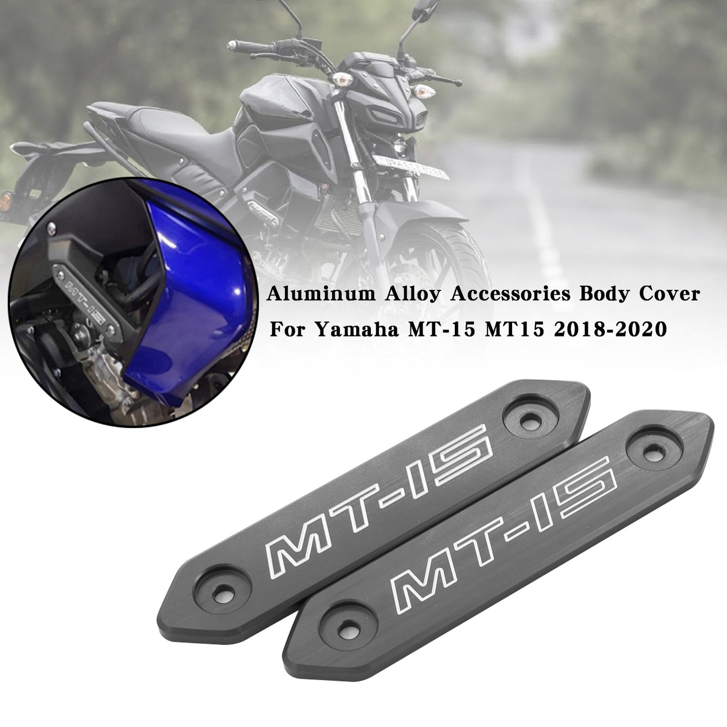Cubierta de carrocería de aleación de aluminio para Yamaha MT 15 MT-15 MT15 2018-2020