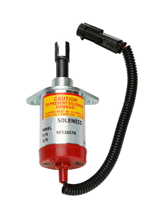 Solénoïde d'arrêt RE526570 pour John Deere 315 317 320 325 328 332 CT315 CT322 CT332