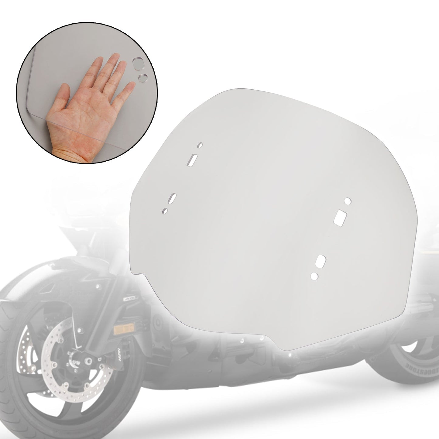 Pare-brise de moto 15 pouces pour Honda Gold Wing GL1800 2018-2023
