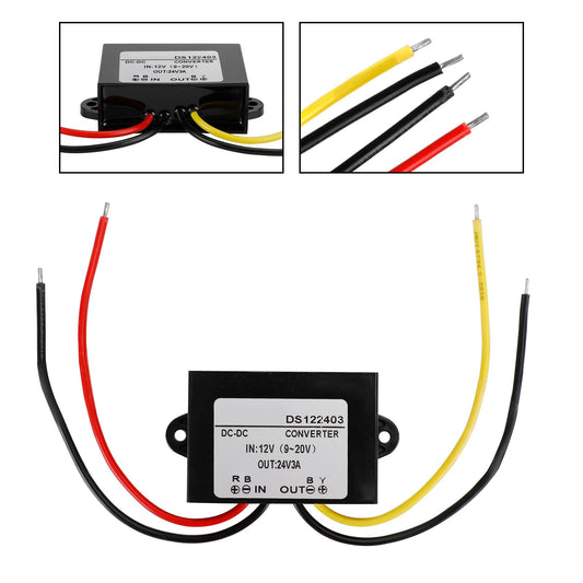 Convertisseur élévateur CC-CC étanche 12 V à 24 V, 1 A, module d'alimentation pour voiture, 3 A