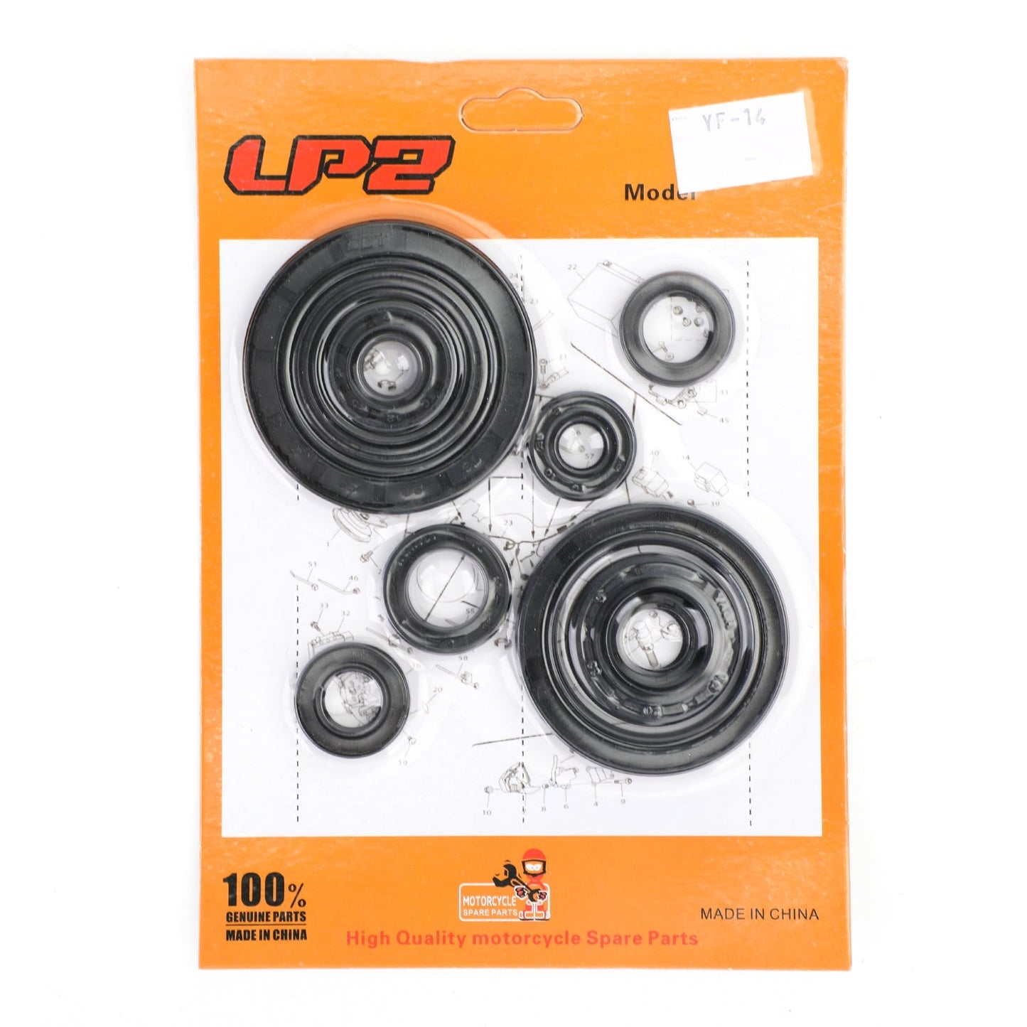 10pcs 04-17 Honda CRF250R CRF250X Complete Engine Oil Seal Crankcase Kit