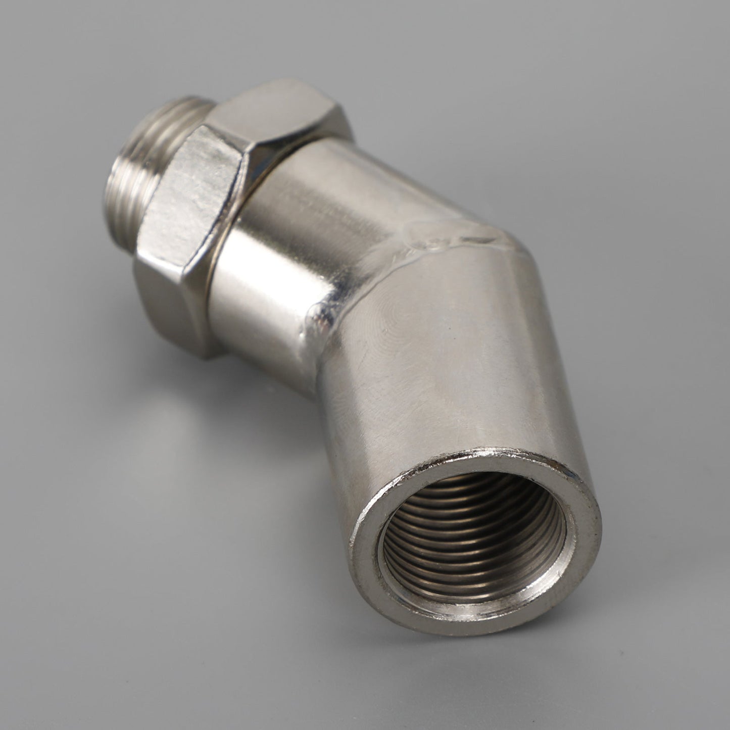 M18 X 1.5 135¡ã Catalytic Converter CEL Oxygen Sensor Extender Adapter Spacer