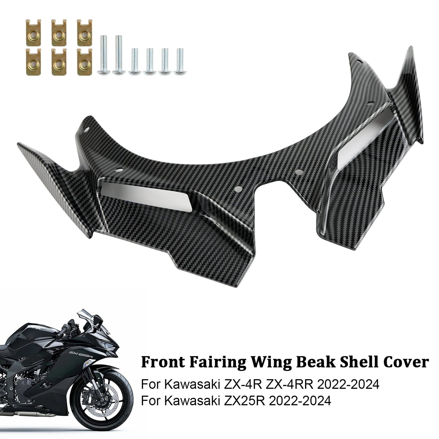 Coque de carénage avant pour Kawasaki ZX4R, ZX4RR, ZX25R 2022-2024