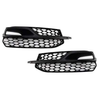2013-2016 Audi S3 8V Honeycomb Lower Grille 8V3807681L 8V3807681K Front Bumper Fog Light Cover Black Grill