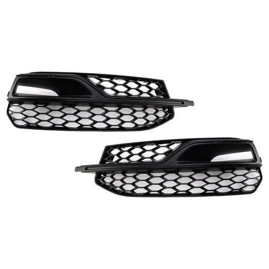 2013-2016 Audi S3 8V Honeycomb Lower Grille 8V3807681L 8V3807681K Front Bumper Fog Light Cover Black Grill