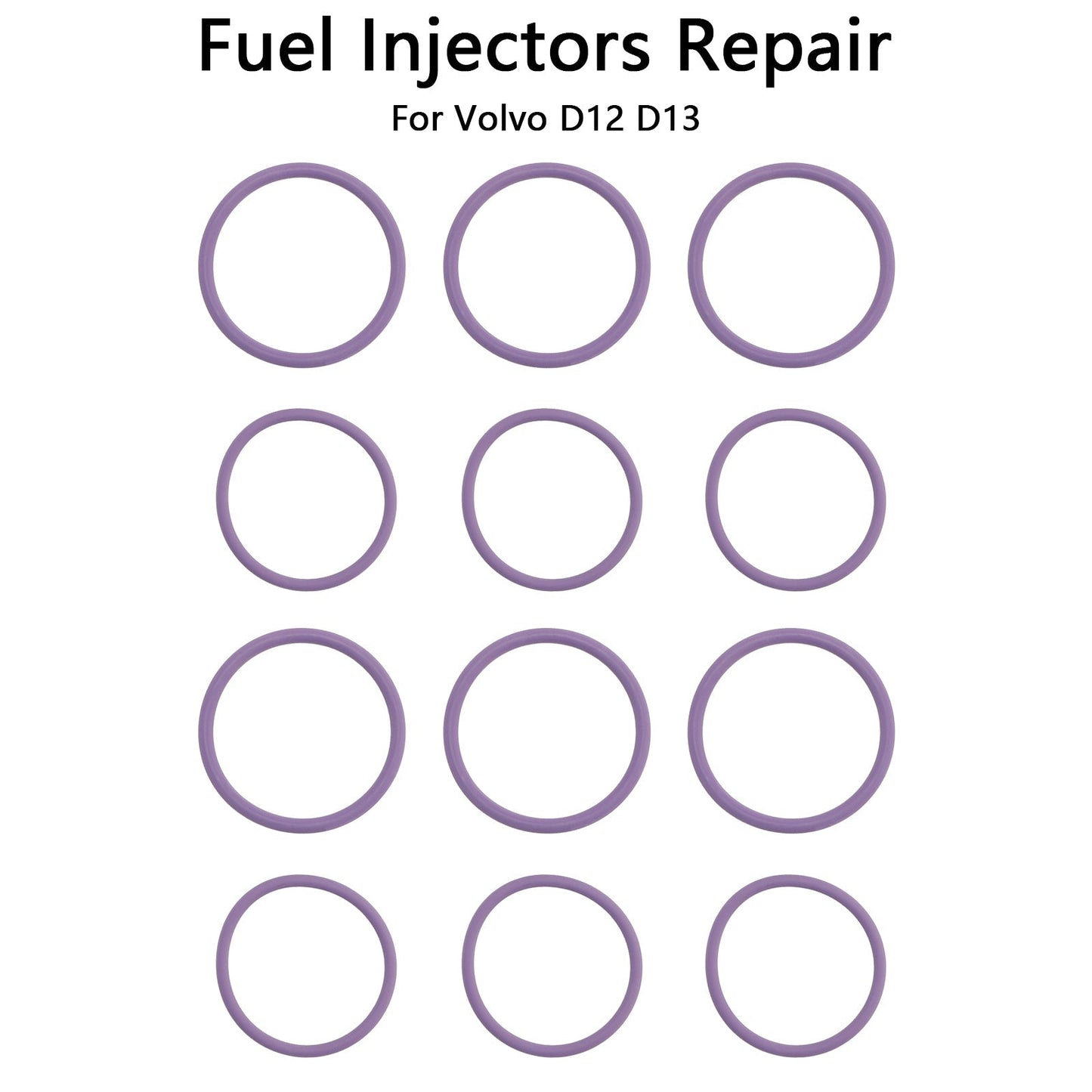Kit de joints toriques pour injecteurs de carburant externes Volvo D12 / D13 6 pièces 20517502 20547350 85000417
