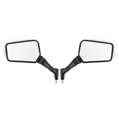 PAIR MIRRORS NEW Black Left Right Mirror 8MM 10MM For Motorcycle Motorbike