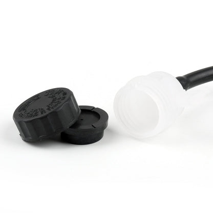 Universial Rear Master Cylinder Hydraulic Brake Pump Fluid Reservoir Black