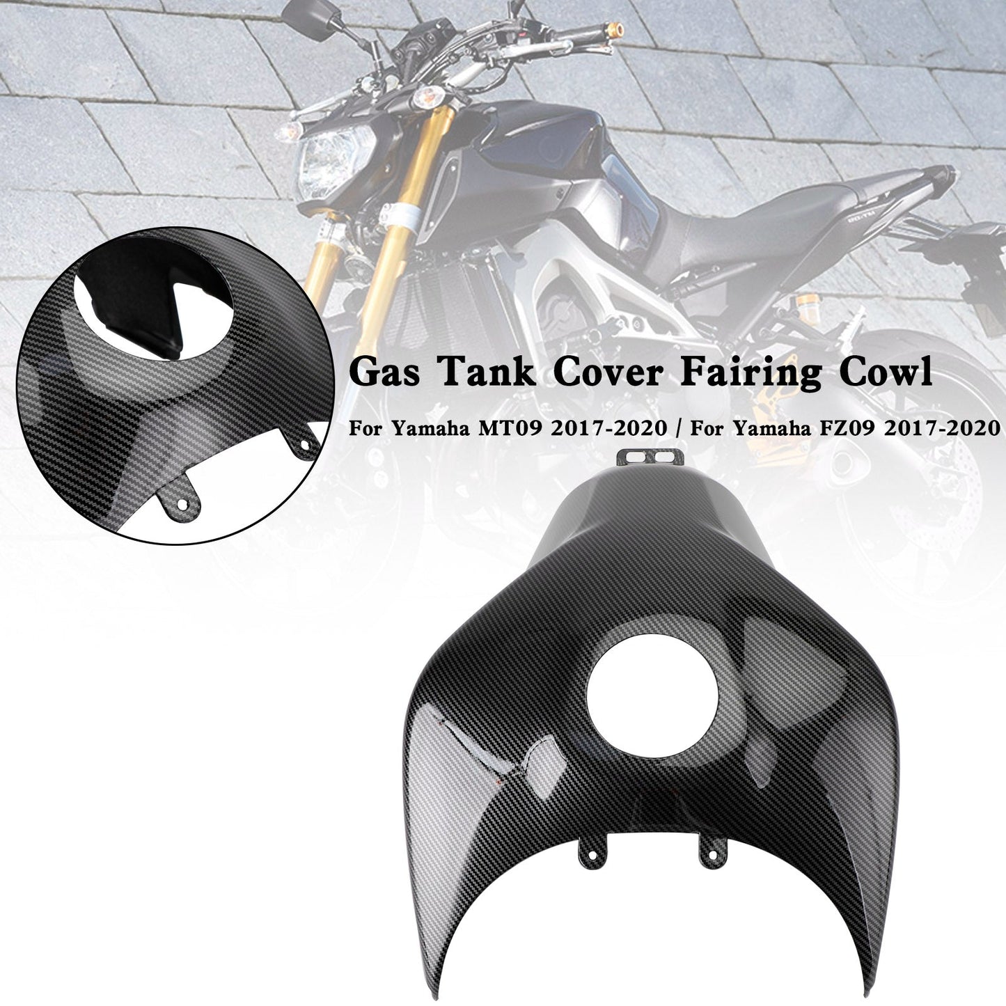 Gas Tank Cover Trim Fairing Cowl For For Yamaha MT-09 MT09 FZ09 2017-2020
