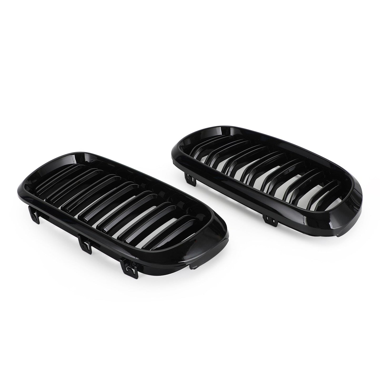 2013-2018 BMW X5 X6 X5M X6M xDrive35i/xDrive50i/xDrive40e/xDrive30d/M50d Front Kidney Gloss Black Grille