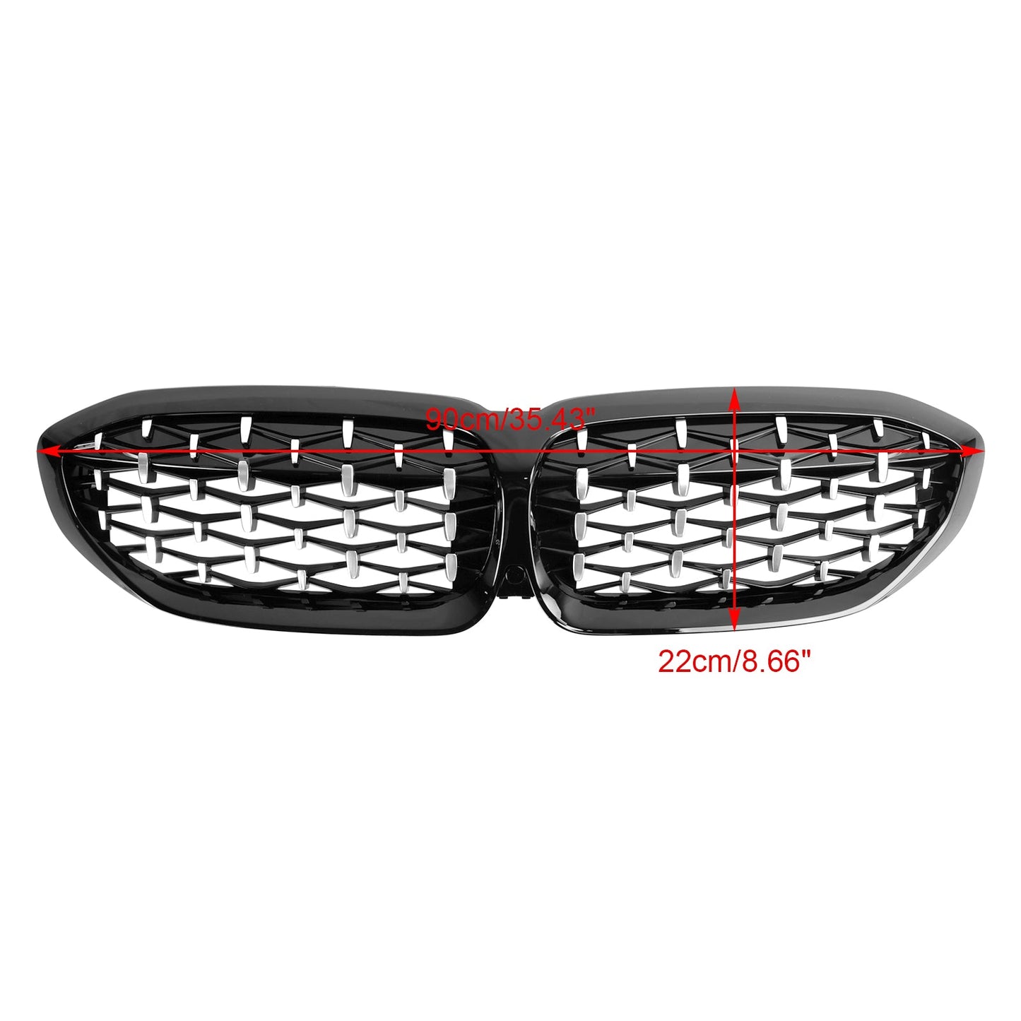 2019-2022 BMW 3 Series G20 320i/330i/320d/M340i/318i/330e Diamond Kidney Grille Grill