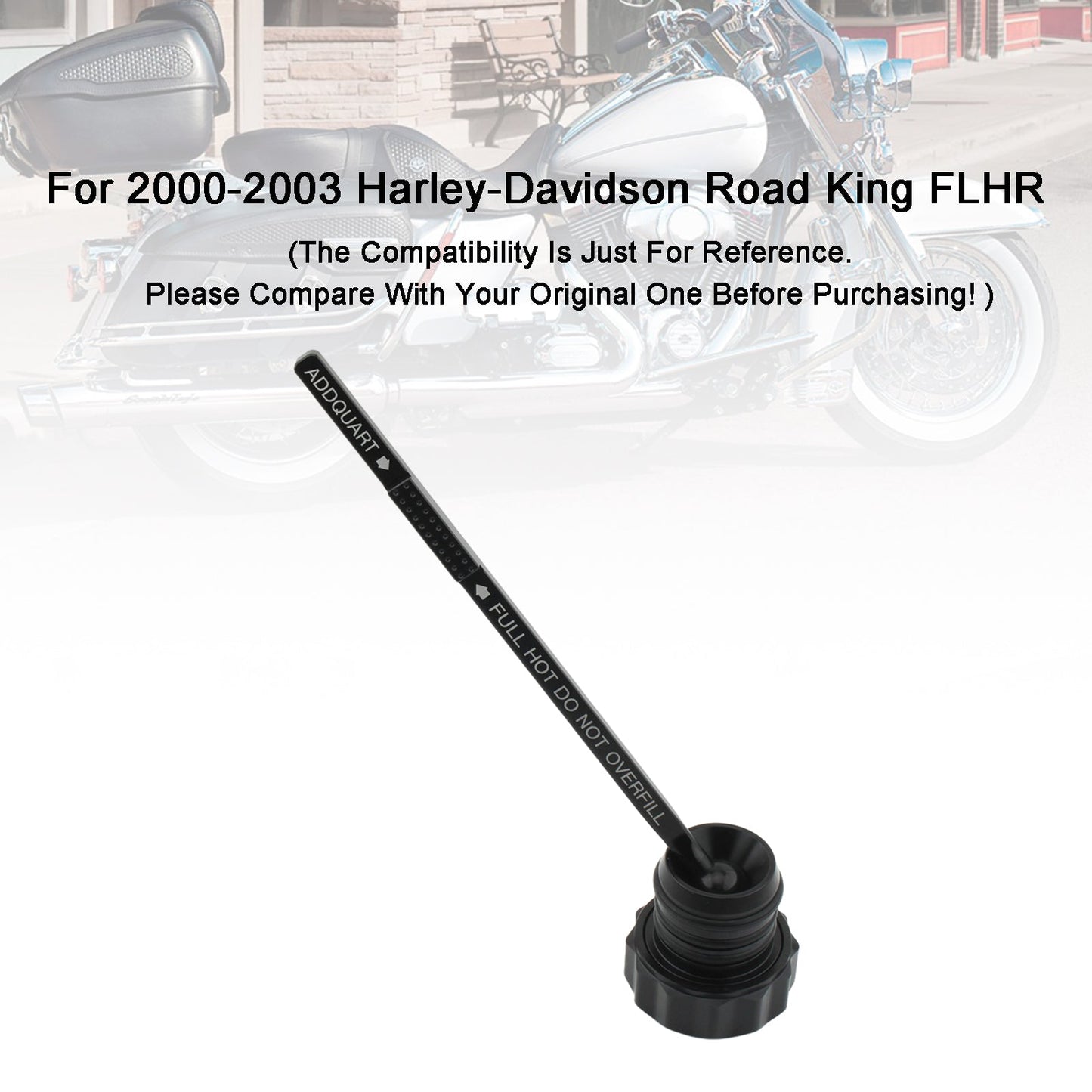 Bouchon de réservoir de jauge d'huile pour Touring Road King Electra Glide 00-06 0710-0121