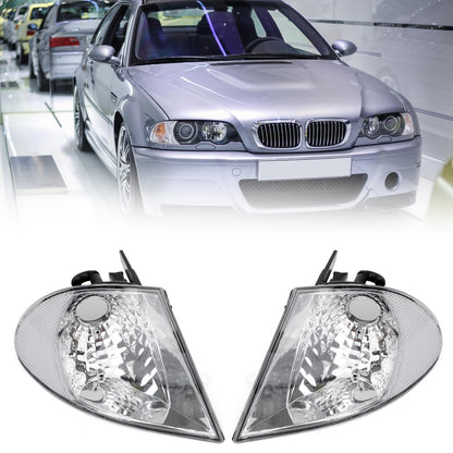 Front Indicator Turn Signal Corner Clear Lights For BMW 3 Series E46 99-01