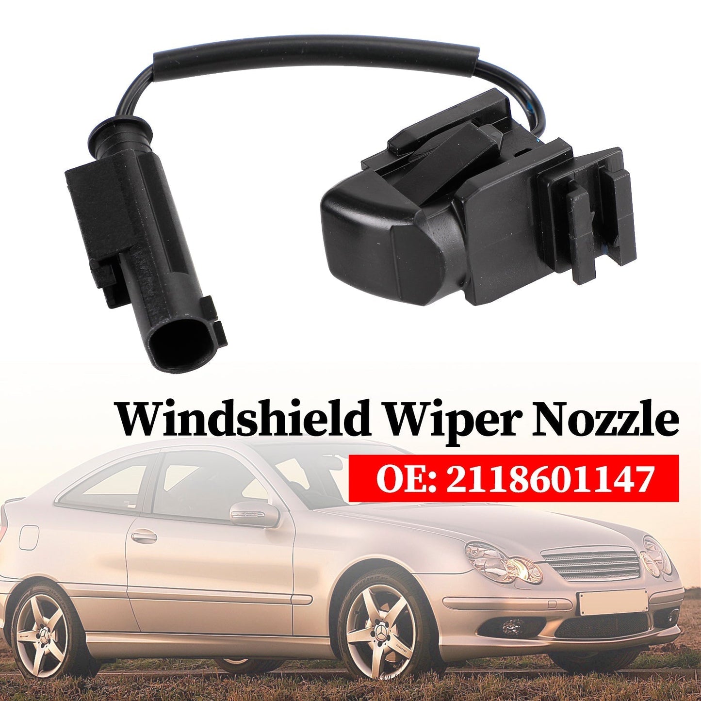 Buse d'essuie-glace pour pare-brise Benz W203 W208 W209 W211 W219 CL203 C219 2118601147