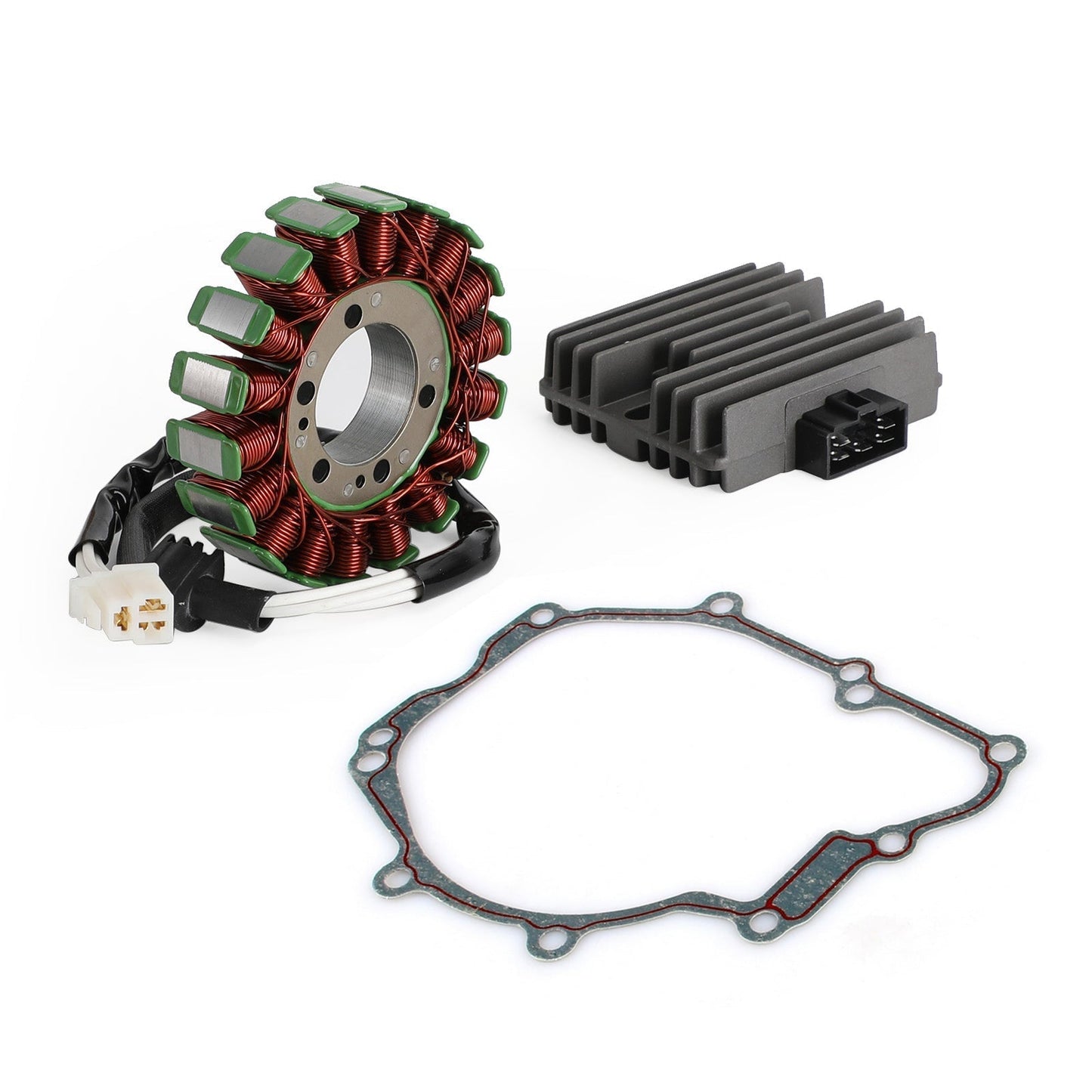 2006-2009 Yamaha YZF R6S Magneto Stator 5SL-81410-00-00+Voltage Rectifier 5SL-81960-00-00+Gasket 5SL-15451-00-00