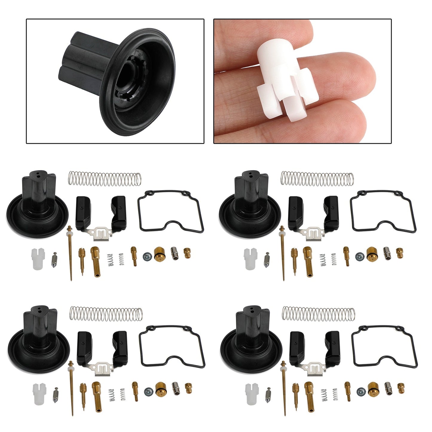 Kit de reparación y reconstrucción de carburador de 4 piezas para ATV, ATV250, EN250, GP200, GP250 y MV30 de 250 cc