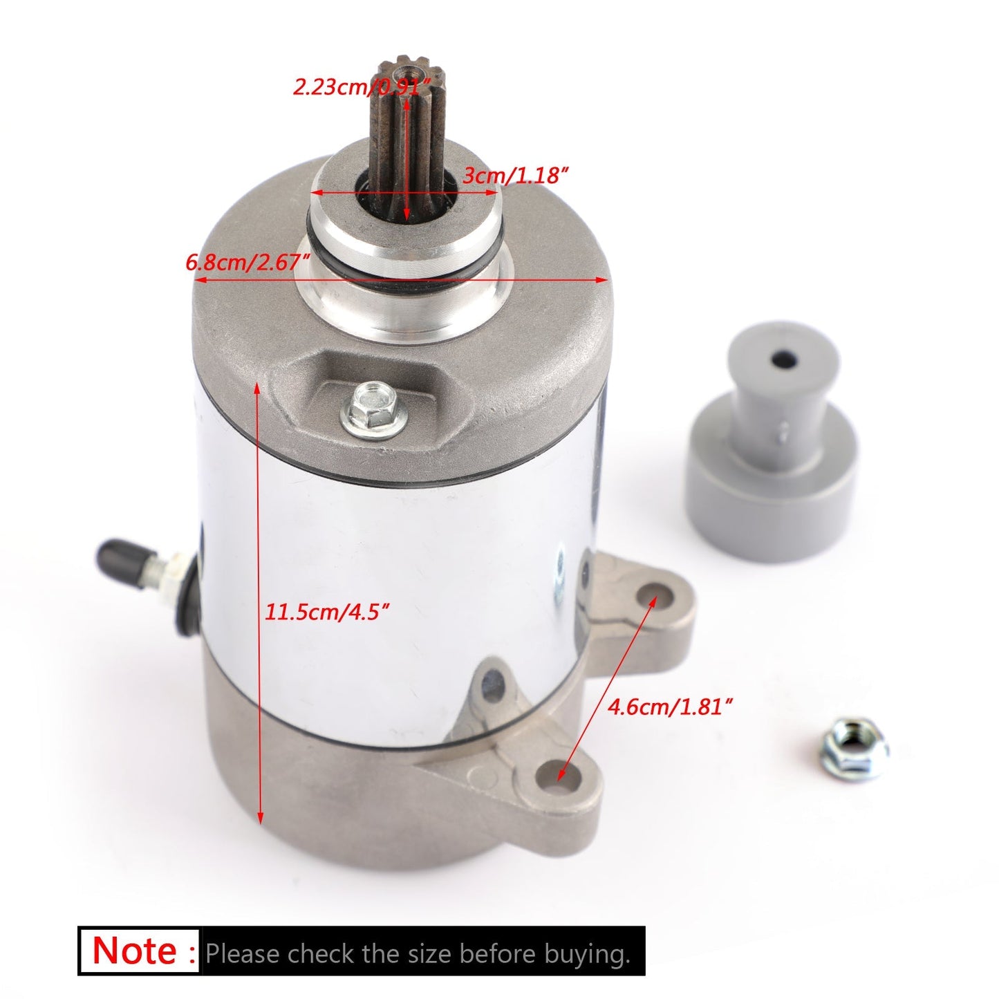 Electric Starter Motor for Honda TRX400 FourTrax 400 AT TRX400FGA 2004-2007 Assosary