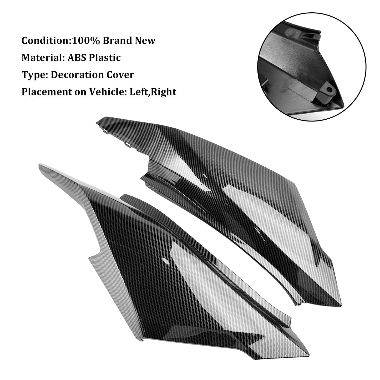 Cubierta del marco lateral del asiento trasero de la Honda ADV 160 23-24 Carenado de carrocería