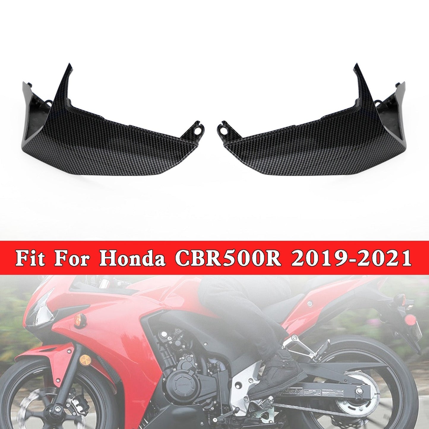 Capot de carénage latéral arrière supérieur pour Honda CBR500R 2019-2021