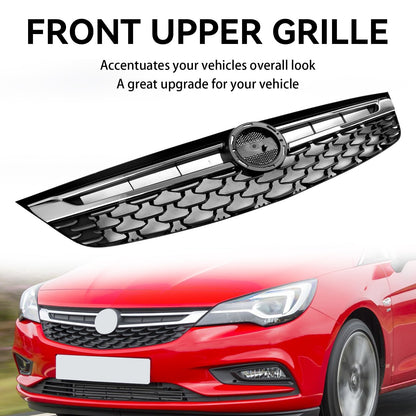 2015-2019 Vauxhall Astra K (Pre Facelift MK7) Black Chrome Front Bumper Grill Grille Generic