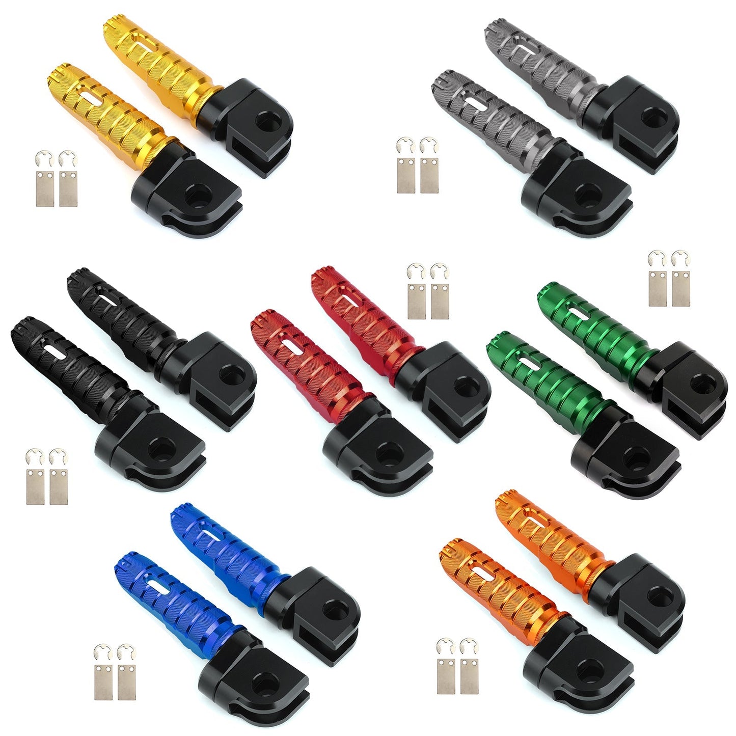 Reposapiés delanteros para KAWASAKI Z300 Z400 Z800 Z650 Z900 Z1000 NINJA 650