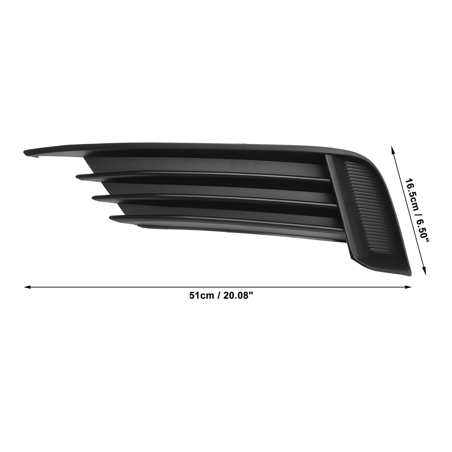 2X Car Front Bumper Fog Light Grilles For Audi A3 S3 2013-2017