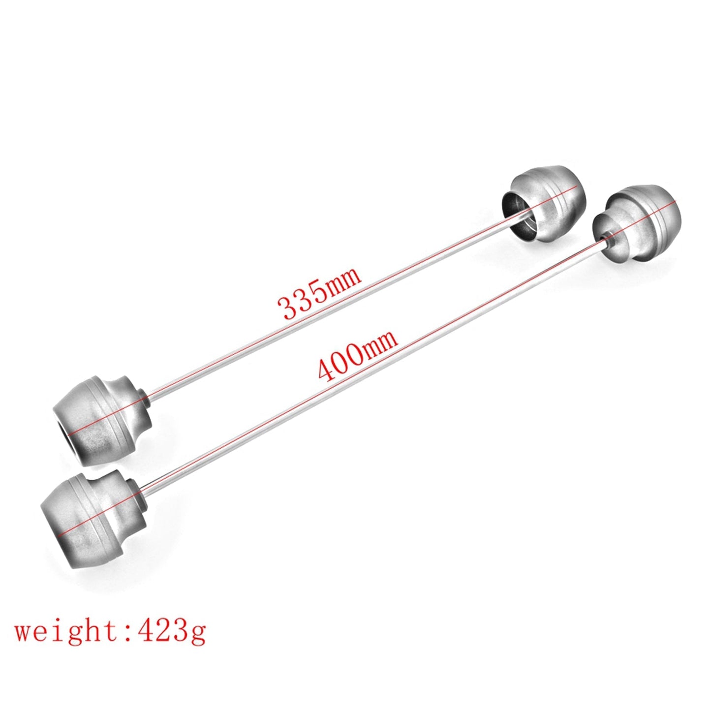 Deslizador de rueda de horquilla de eje delantero y trasero CNC negro compatible con Yamaha Tenere 700 20-21