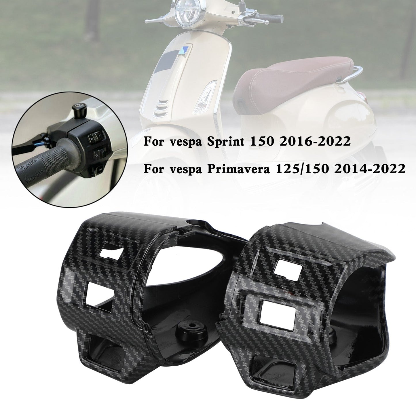 Cache-boutons de guidon pour Sprint Primavera 125 150 2014-2022