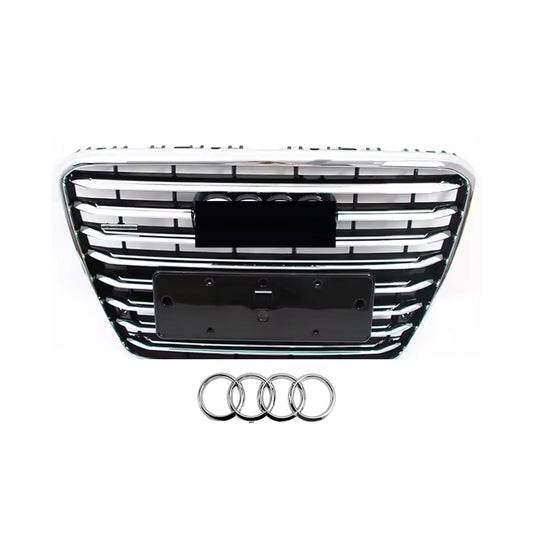 2010-2014 Audi A8 D4 High Quality ABS Chrome Black Front Bumper Grill 4H0853651