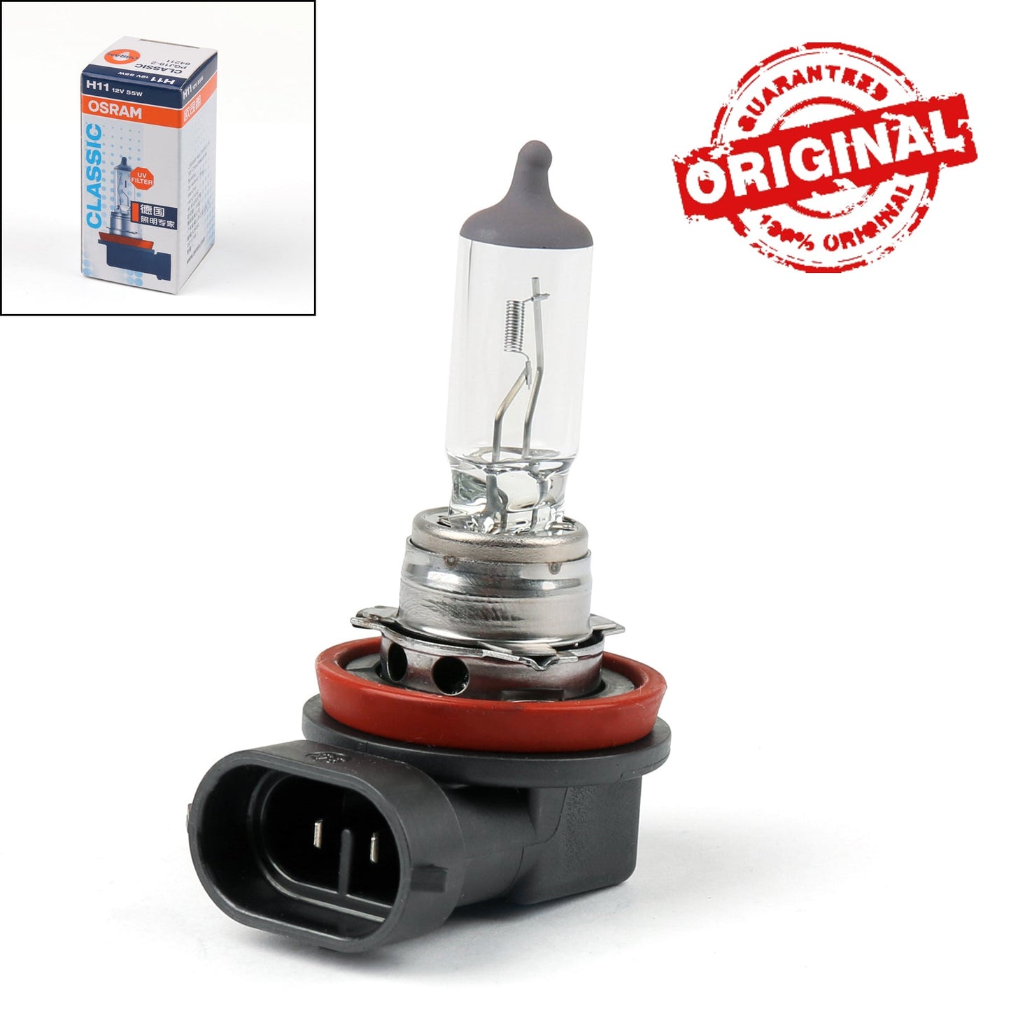 Cars Generic Genuine OSRAM H11 64211 12V 55W PGJ19-2 Halogen Headlight Lamp Bulb