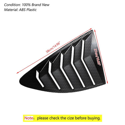 Side Window Louver Carbon For 2013-2018 Scion FRS BRZ Toyota 86 GT86 AE86