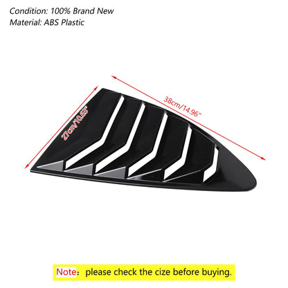 Side Window Louver GlossBlack For 2013-2018 Scion FRS BRZ Toyota 86 G