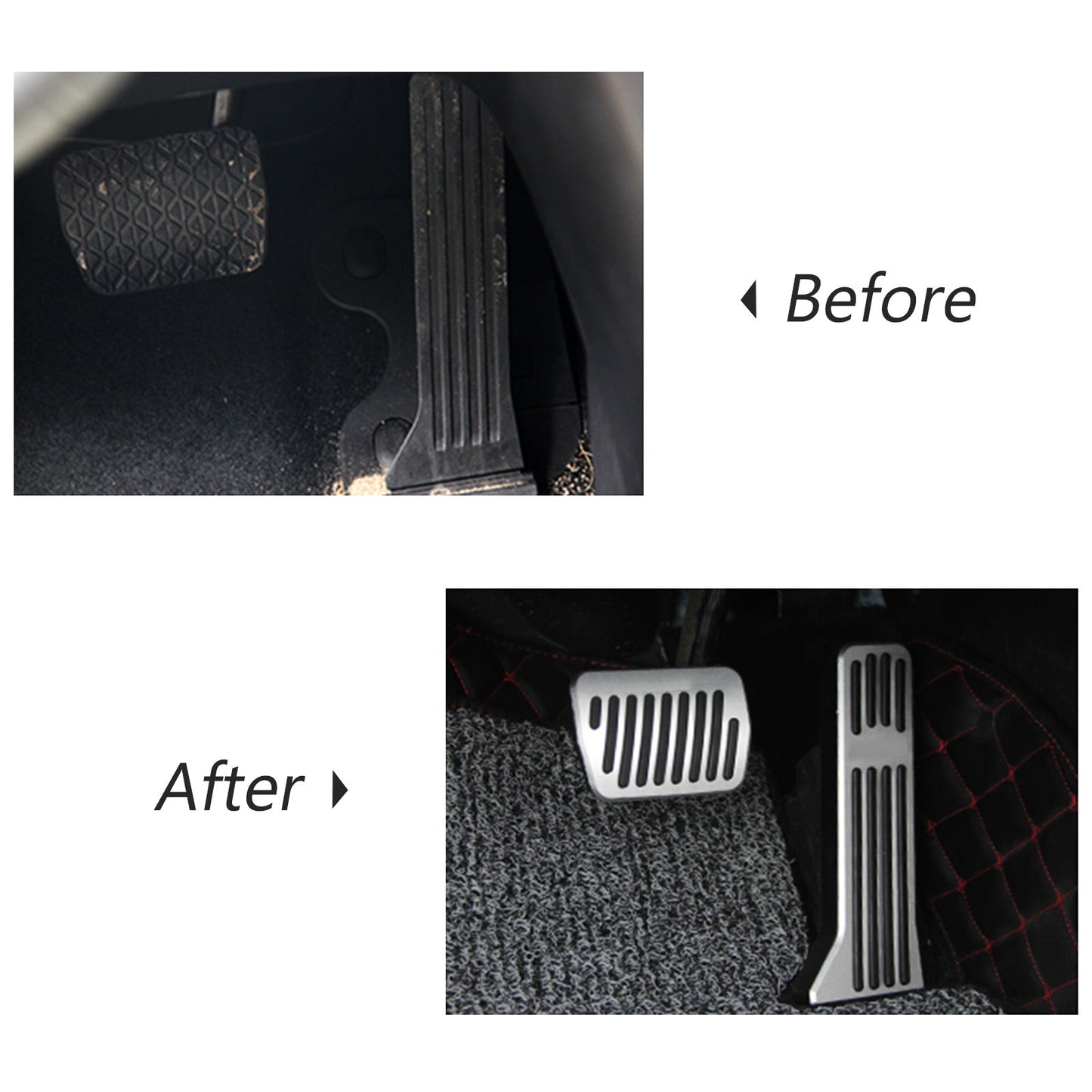 Almohadillas de pedal de reposapiés, pedal de freno de combustible, accesorios para Mazda 3, 6, CX-3 y CX-5