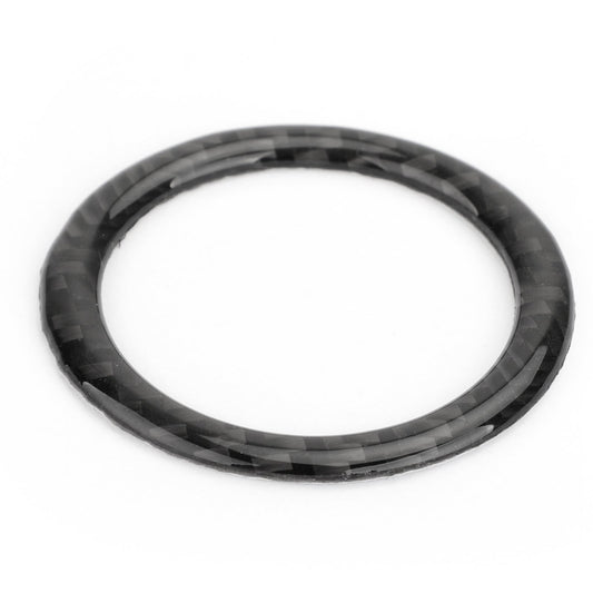 Garniture de couvercle de bouton de démarrage en fibre de carbone pour Mercedes Benz Classe C W204 07-14