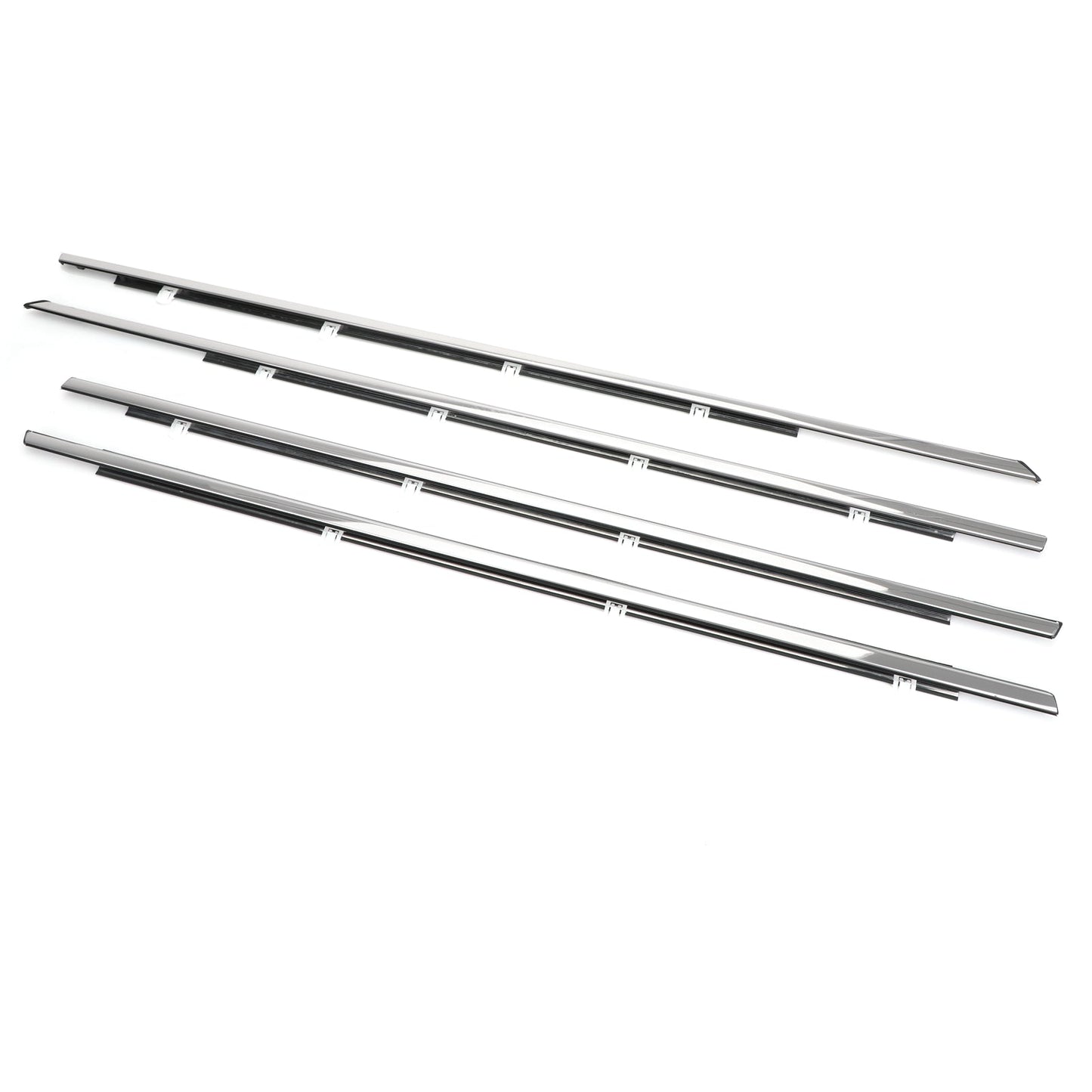 2008-2012 Accord 4pcs Chrome Weatherstrip Window Moulding Trim Seal Belt 72410-TA0-A01