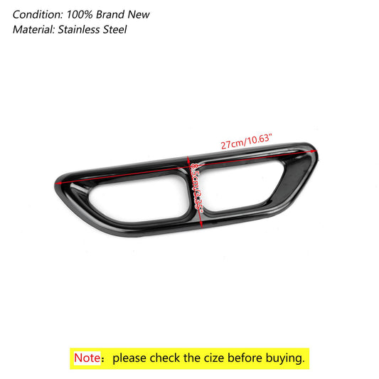 Titanium Rear Cylinder Exhaust Pipe Cover Trim Fits Accord 2018 2019