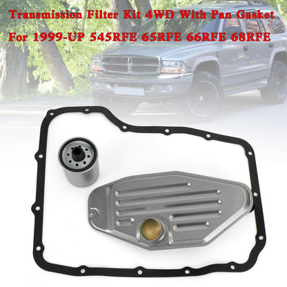 2007-2009 Chrysler Aspen 5 SP R/4WD V8 4.7L/5.7L Transmission Filter Kit 4WD With Pan Gasket 5013470AD 4799662 5179267AC Generic