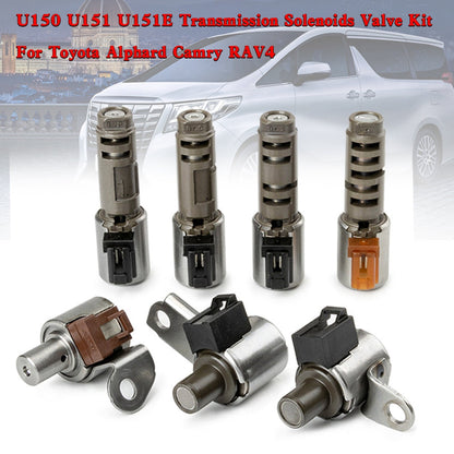 2004-2011 TOYOTA Camry 5 SP FWD 2.4L 2.5L 3.0L 3.5L Transmission Solenoids Valve Kit U150 U151 U250 U151E U250E K14879E K57958P Generic