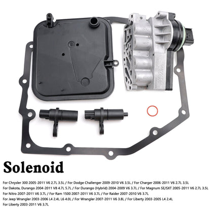 2007-2011 Ram 1500 V6 3.7L 42RLE Transmission Shift Solenoid Block Pack Kit 52854001AA 61936A 44956 Generic