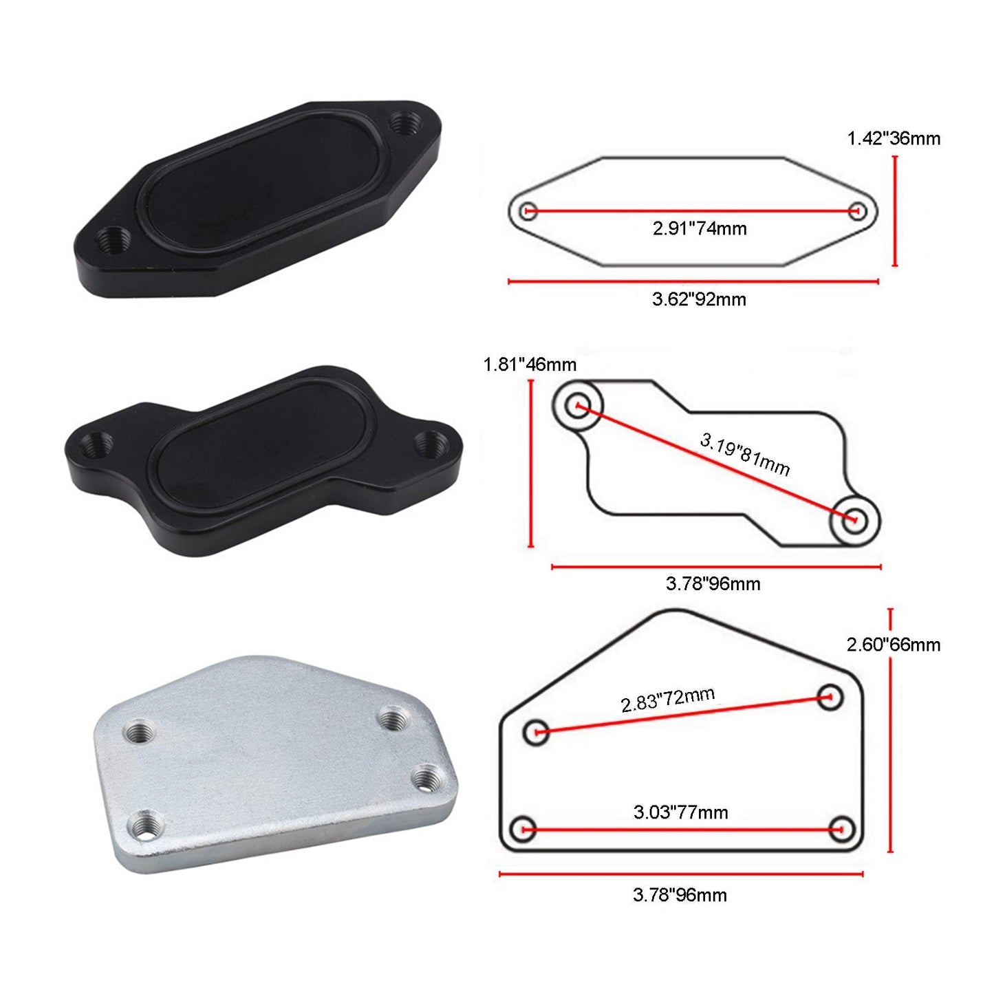 2004.5-2005 GMC Silverado 2500 6.6L LLY Duramax EGR Valve Cooler Delete Kit