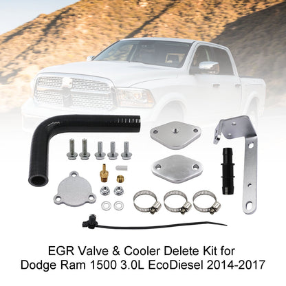 2014-17 Dodge Ram 1500 3.0L EcoDiesel EGR Valve & Cooler Delete Kit