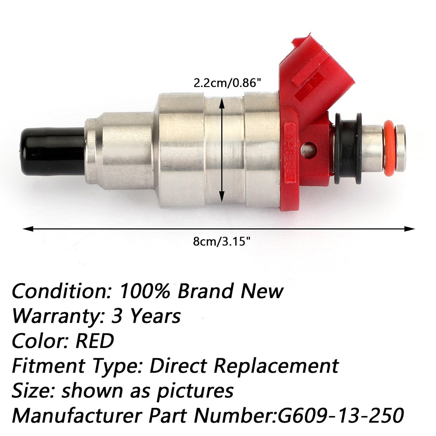 1989-1993 MAZDA B2600 BASE SE-5 STANDARD 2,6 L 4 pièces injecteur de carburant G609-13-250