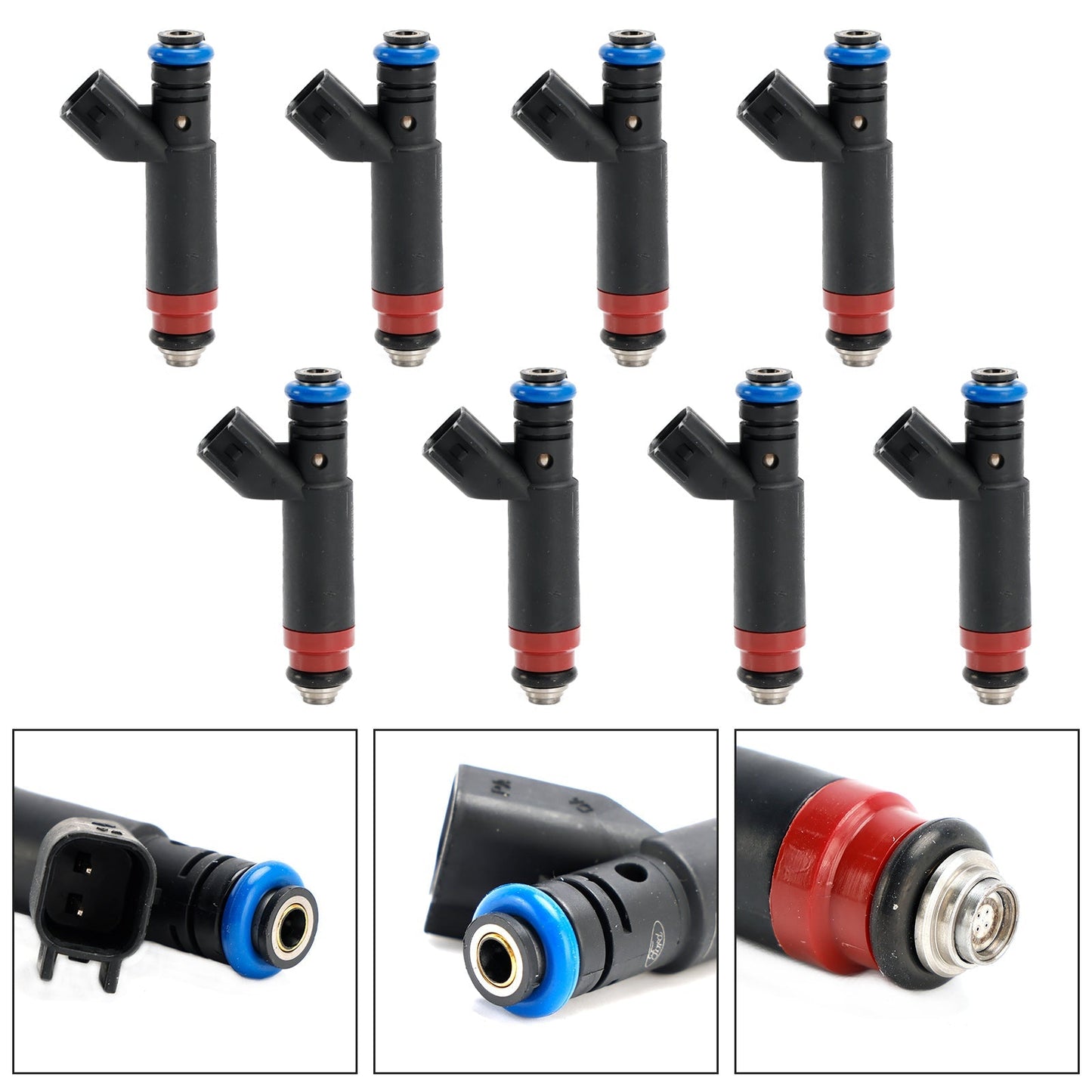 1 inyector de combustible 1L2E-D4A compatible con Ford Explorer 02-04 Mercury Mountaineer 4.6L V8