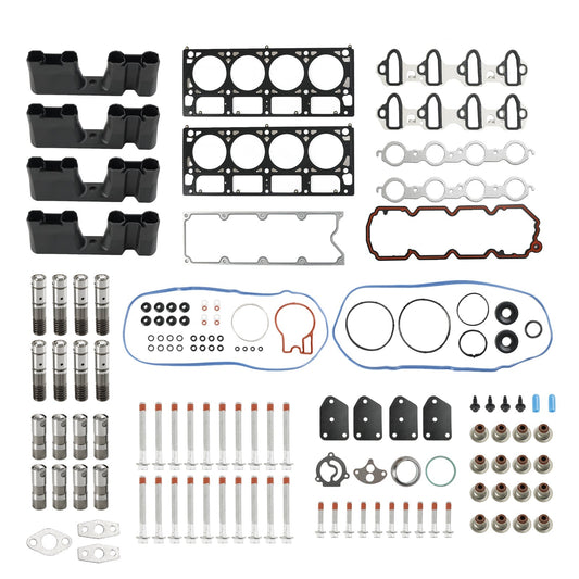 2007-2014 Chevy t Suburban 1500 5.3L 5328CC AFM Lifter Replacement Kit Head Gasket Set Head Bolts Lifters Guides