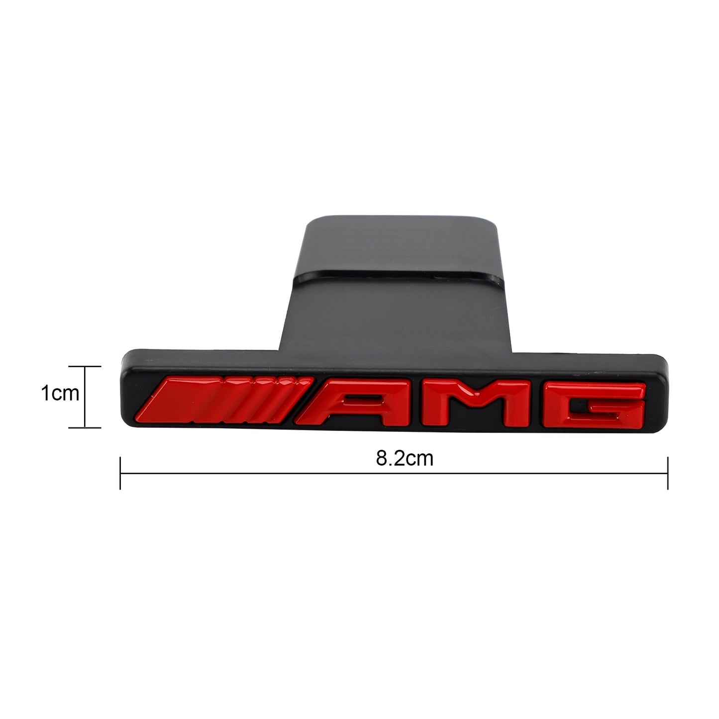AMG Front Vertical Strip General Grill Emblem For Mercedes-Benz Grille Chrome / Red / Black AMG Decal Badge