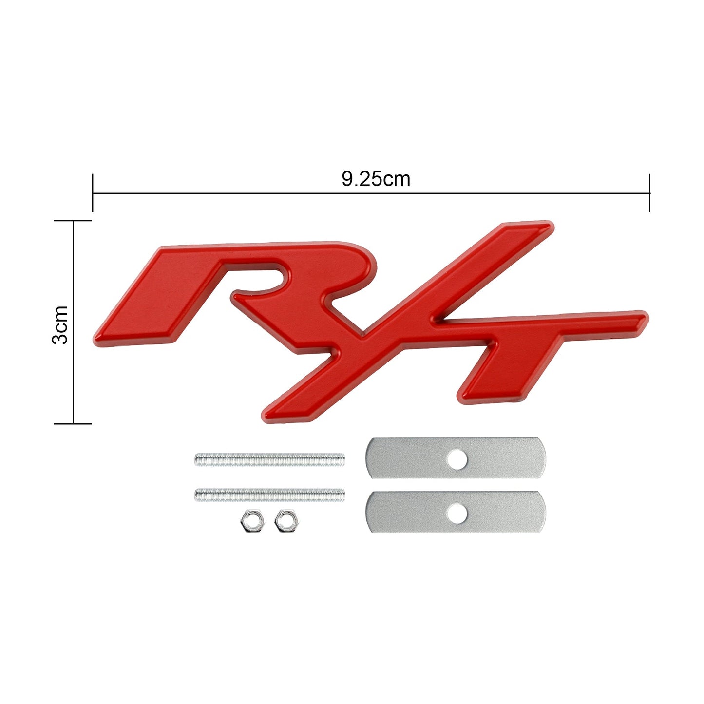 R/T Badge Front Bumper Grille Emblem for Dodge Charger Challenger Red / Chrome / Black / Red Black Badge